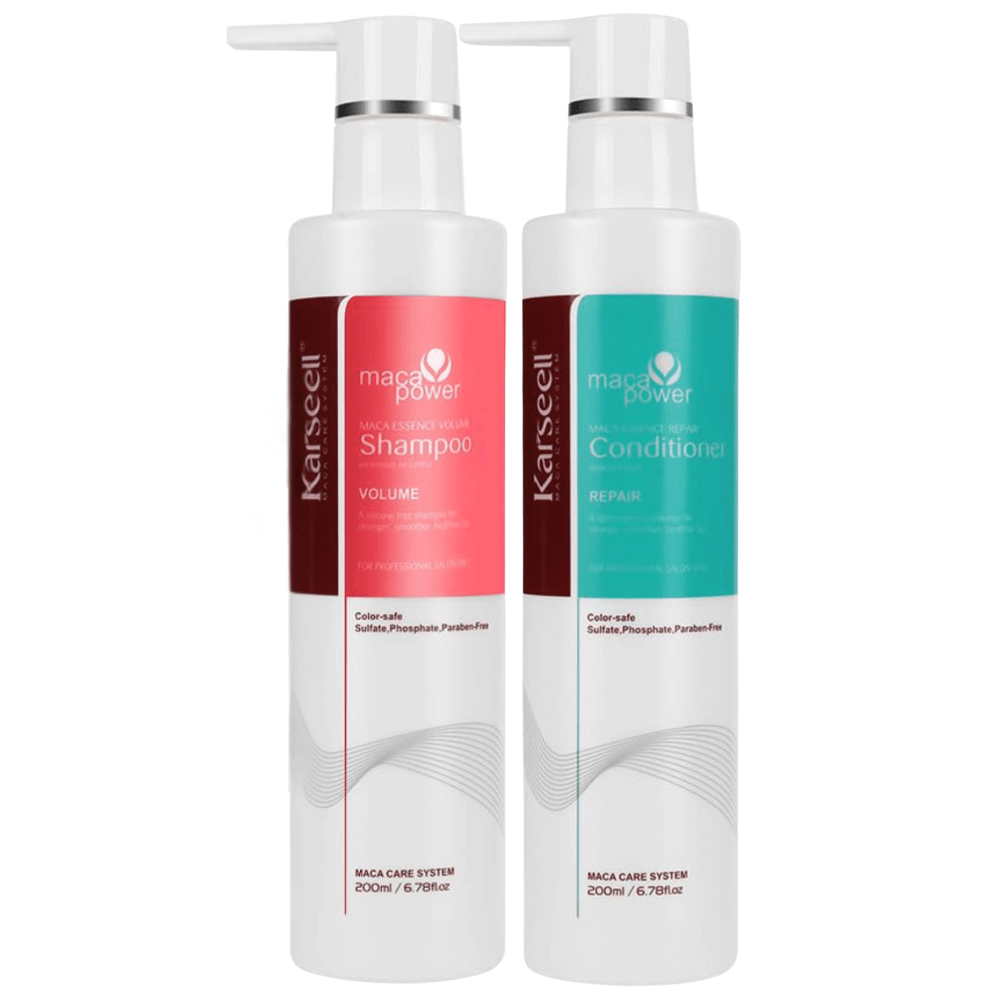 Karseell – apimtį suteikiantis šampūnas 200ml. + atkuriamasis kondicionierius 200ml.