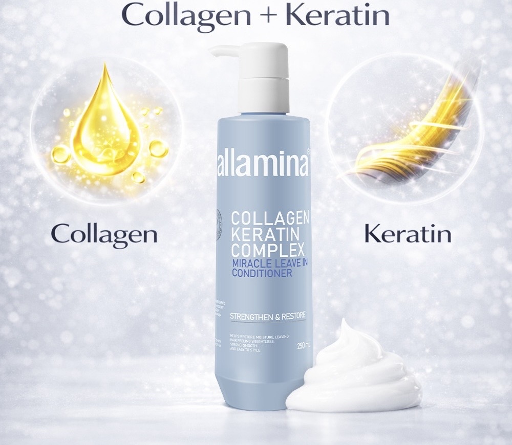 Nenuplaunamas kondicionierius su kolagenu ir keratinu 250ml